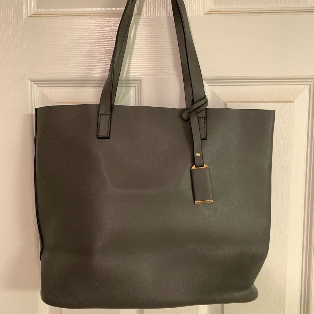 Dark Grey Tote Bag